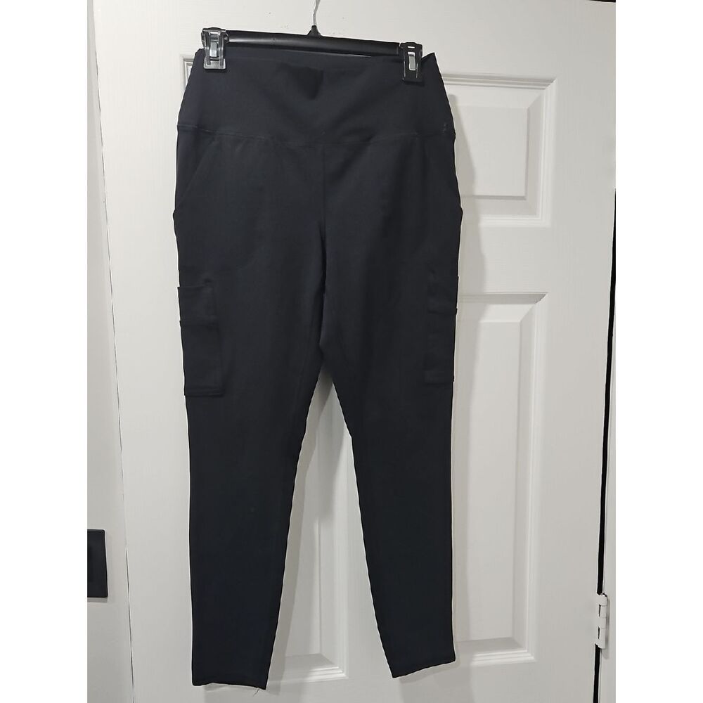 Spyder Black High-Waist Cargo Leggings